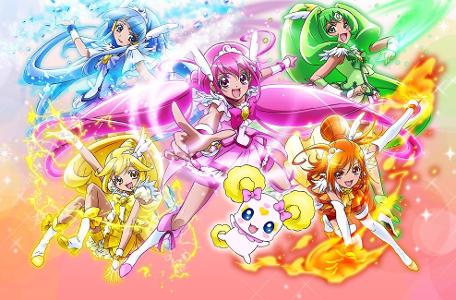 What colours does Smile Precure have in their team