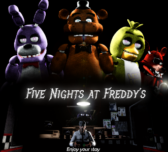 You began walking and thinking about your new job at: Freddy Fazbears Pizza. You didn't tell your friends because you thought it would be embaressing, working at a kids place.