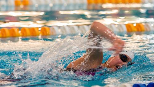 How can you increase the intensity of swimming?