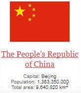 what is capital of The People's Republic of China ?
