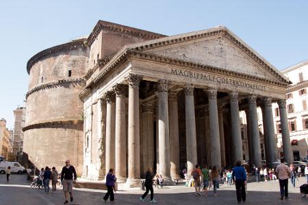 What architectural marvel was built in Rome to honor the gods?