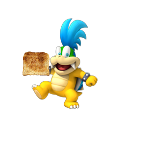 Oh no!  Larry Koopa stole your toast!  What will you do?