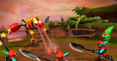 Which of these Skylanders use a weapon?