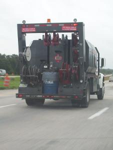 Which type of truck is primarily used for carrying hazardous materials?