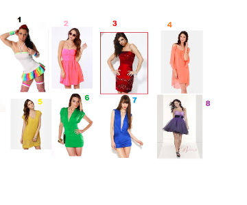 Which party dress would you wear to a party? ( click picture to make it bigger)