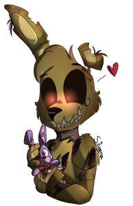 2 am Your camera stops glitching. Though you notice Springtrap has vanished, you immediately check all the cameras but not one of the rooms shows where he could be. You then check the vents and there he is, on the right side of the vent on his way to pay you a visit. What do you do?
