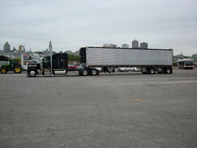 Which truck is commonly used for long-haul transportation of goods over large distances?