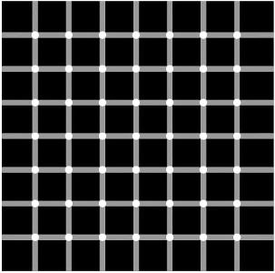 Look at the white dots of this picture, what happens?
