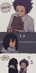 You accidentally called Mr. Aizawa dad. How do you react?