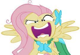 What is Fluttershy saying hear? (season 1 episode 26 'the best night ever')