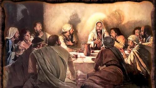 During the last supper Jesus turned bread into his body and wine into his blood. He then commanded his apostles to do it. Today when priests do this