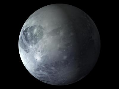 What does Pluto revolve around in the solar system (apart from the sun)?