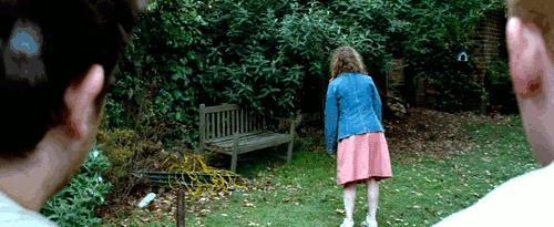 In 'Shaun Of the dead' there is a girl in the garden, what is her name?