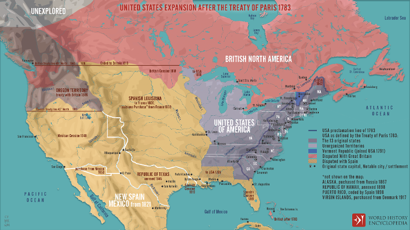 Which war led to the British crown gaining control of most of North America?