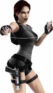 Which game features the character Lara Croft?