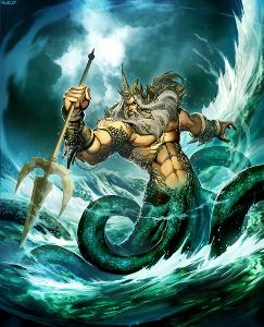 Which of the following does the greek god Poseidon not rule over.