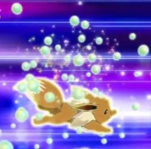 Once Eevee saw you hit the ground she used hidden power on Kyreum, kyreum dodged it and used shadow claw on Eevee which made her bleed.