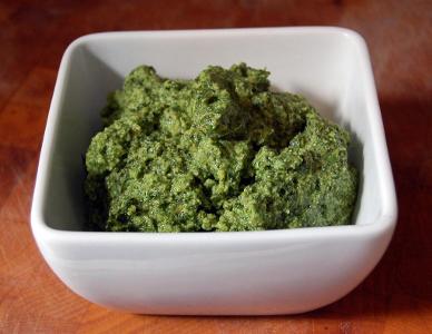 Which of the following is an ingredient in a traditional Pesto sauce?