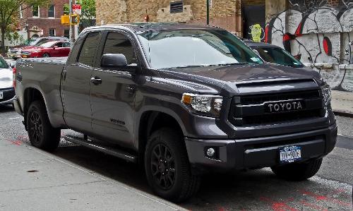 Which pickup truck brand features a model called 'Tundra'?