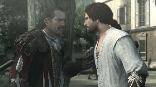 At the beginning of Assassin's Creed Brotherhood, who kills Mario Auditore (Ezio's uncle)?