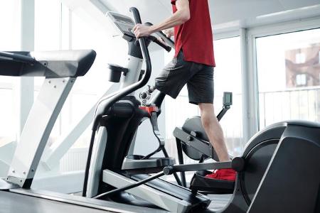 How should you adjust the resistance on an elliptical machine?