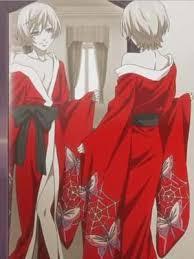 Alosi: Now, w- Me: *pushes him away* I'M Asking the questions now! Now, Y/N what do you do if Alois walks up to you in his red kimono?