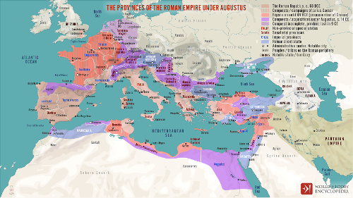 What was the official language of the Roman Empire?