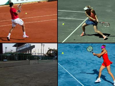 Which of the following are traditional types of Tennis Courts?