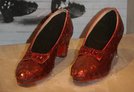 What color were the slippers in 'The Wizard of Oz'?
