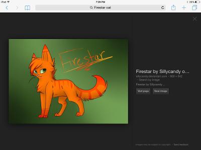What is Firestar's kitty pet name?
