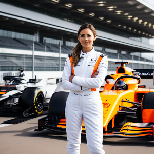 Who was the first female driver to score points in Formula 1?