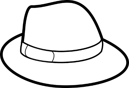 What material is a fedora hat typically made of?