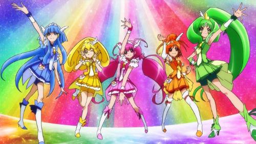 Who are all of the glitter force members?   (Please select the answer that contains the correct names in the order that they discovered that they were Glitter Force warriors in the order from first to last!)