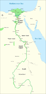 Which river flows through Egypt?