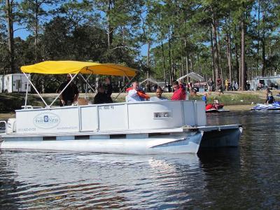 What makes pontoon boats highly stable on the water?