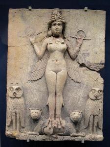 Who was the goddess of love and fertility in Mesopotamian religion?