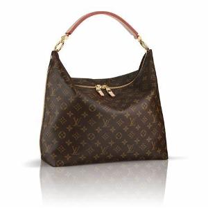 What is the signature print of Louis Vuitton handbags?