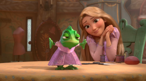 What is the name of Rapunzel's pet (and also best friend) in 'Tangled?'