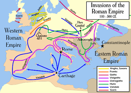 What event marked the official beginning of the Roman Empire?