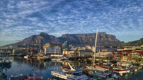 Which stadium is famous for its picturesque location near Table Mountain?