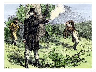 Where and when was the Hamilton-Burr duel fought?