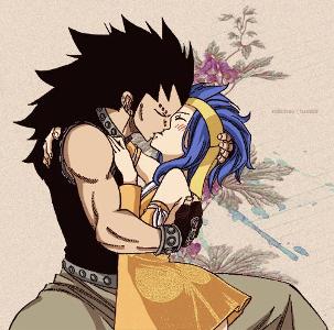 Your taking a walk in the park and you want to take a break. But just then Gajeel just comes up to you and kisses you! What do you do?