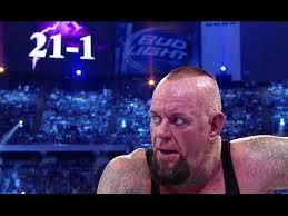 Who  beat the undertaker at  the grand stage Wrestlemania