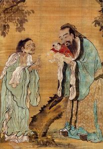 Which ancient Chinese religion emphasized ancestor worship?