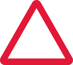 Traffic signs giving warnings are generally what shape?