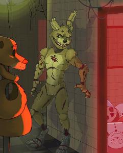 Who was the one too die in the springlock and come back 30 years later as Springtrap?