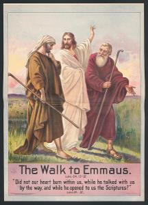 Who encountered Jesus on the road to Emmaus but didn't recognize Him until He broke bread?