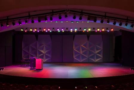 Which lighting position is typically located above the stage?