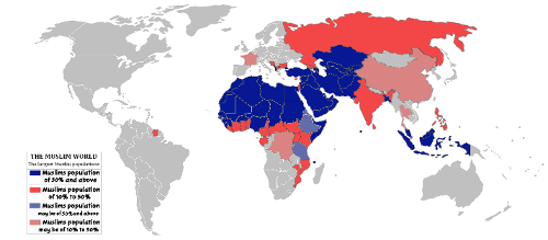 Which country has the largest Muslim population?