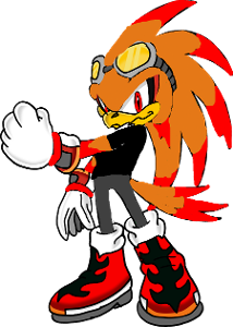 You looked at him shocked. The lab, your mother screaming, your sister dead. It all flashed through your mind as you held your head. You felt someone lift you off the ground and saw an orange and red bird carrying you away from Eggman.